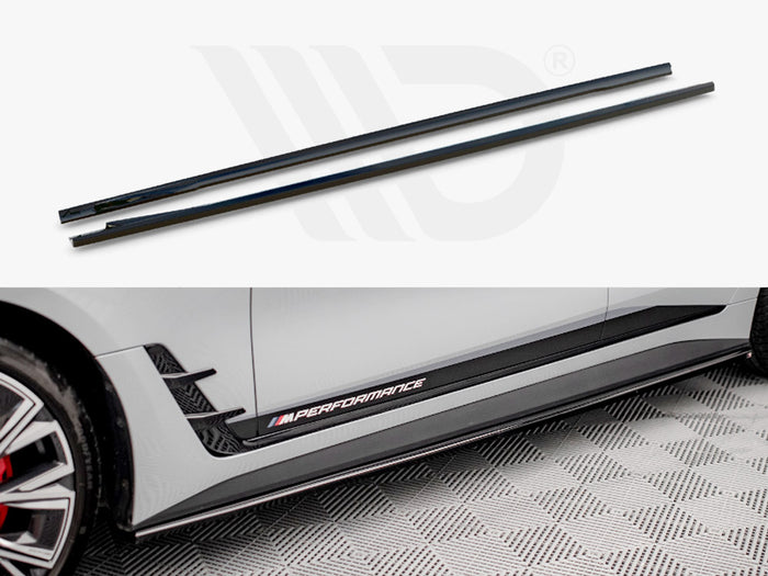 BMW i4 M-Pack G26 Side Skirts Diffusers V.2 - Maxton Design