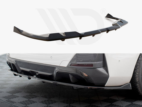BMW i4 M-Pack G26 Central Rear Splitter (Vertical Bars) V.2 - Maxton Design