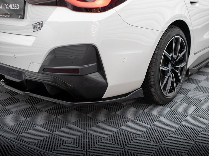 BMW i4 M-Pack G26 Central Rear Splitter (Vertical Bars) V.2 - Maxton Design