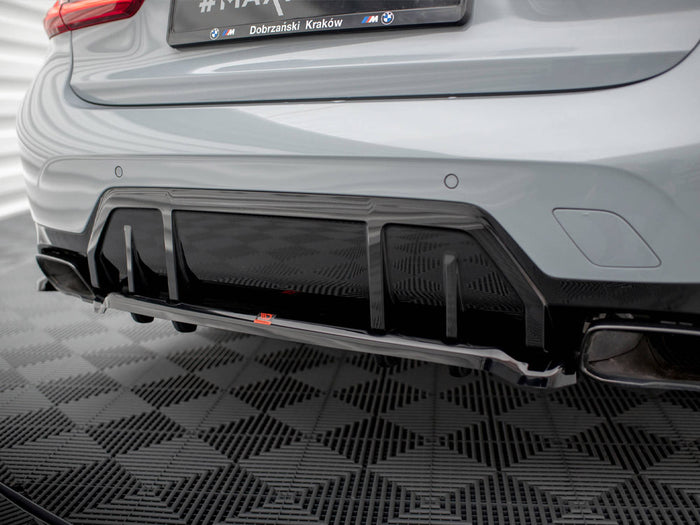 BMW M340i G20 / G21 Facelift Central Rear Splitter (Vertical Bars) V.1 - Maxton Design