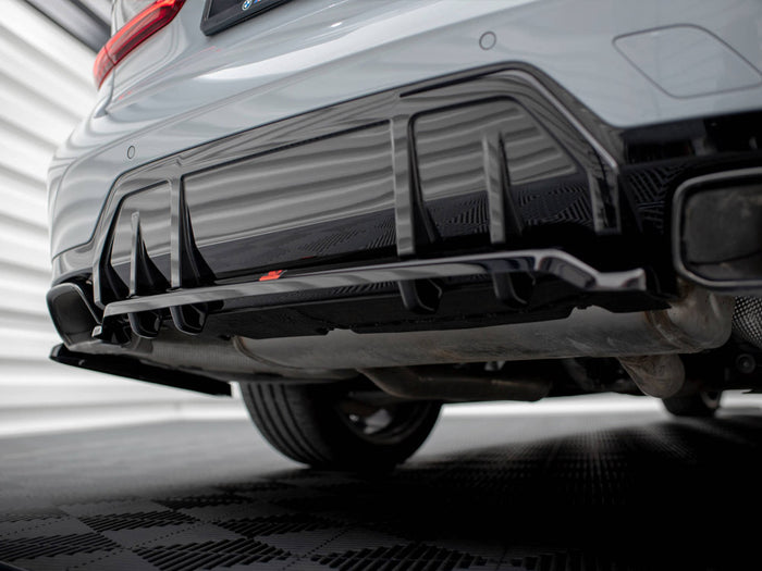 BMW M340i G20 / G21 Facelift Central Rear Splitter (Vertical Bars) V.1 - Maxton Design