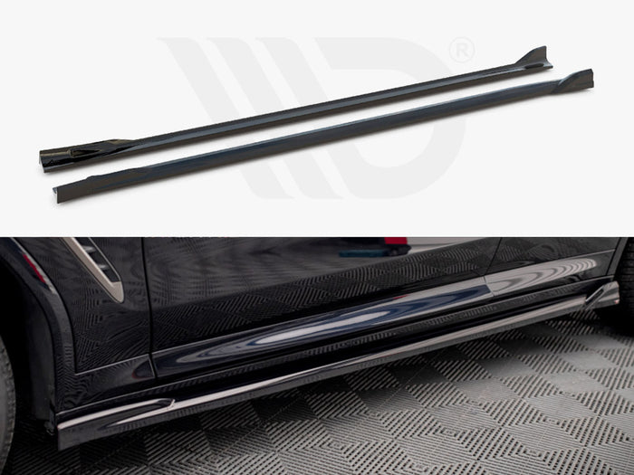 BMW X4 M-Pack G02 Side Skirts Diffusers V.2 - Maxton Design
