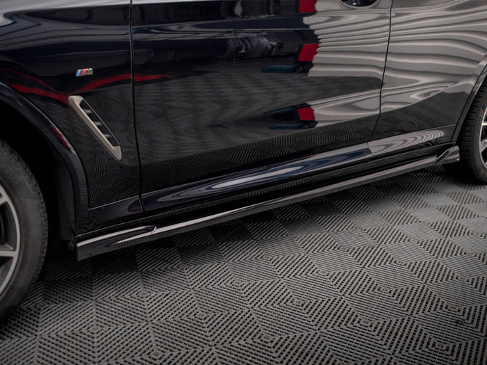 BMW X4 M-Pack G02 Side Skirts Diffusers V.2 - Maxton Design