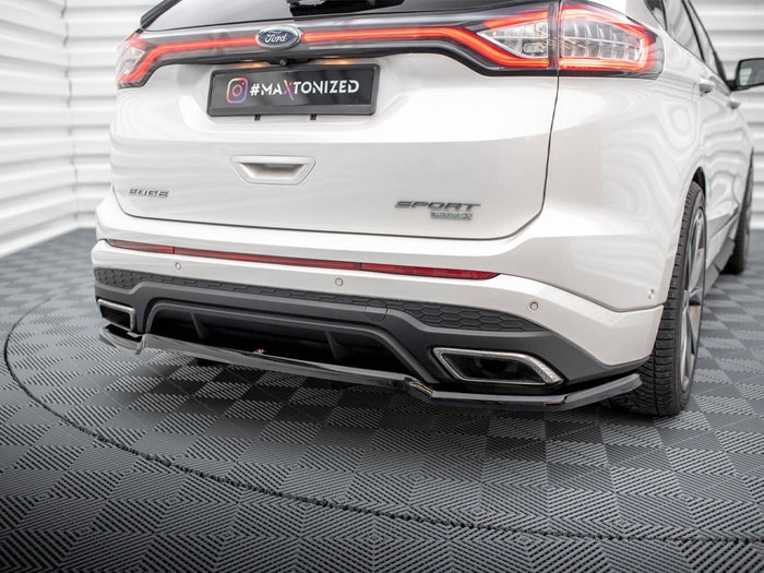 Ford Edge Sport Mk2 Central Rear Splitter (Vertical Bars) - Maxton Design