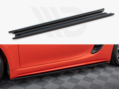 Porsche 718 Cayman 982c Side Skirts Diffusers - Maxton Design