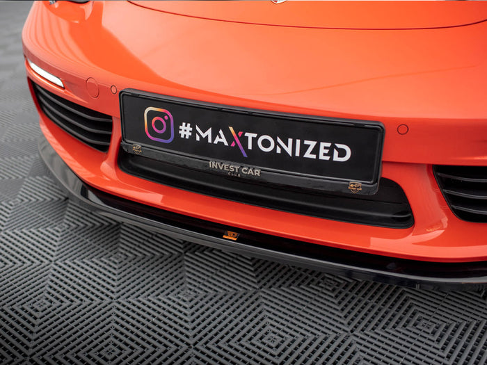 Porsche 718 Cayman 982c Front Splitter V.2 - Maxton Design