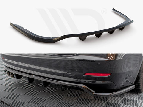 BMW 4 Gran Coupe F36 Central Rear Splitter (Vertical Bars) - Maxton Design