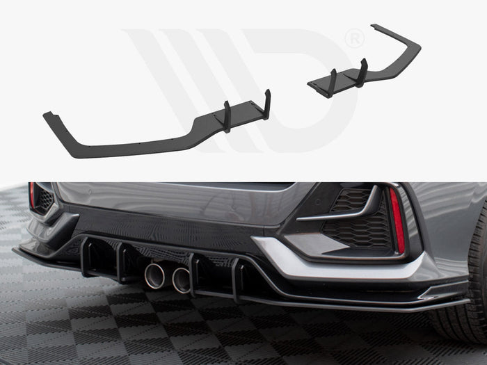 Maxton Design - STREET PRO REAR DIFFUSER HONDA CIVIC SPORT MK 10 Facelift