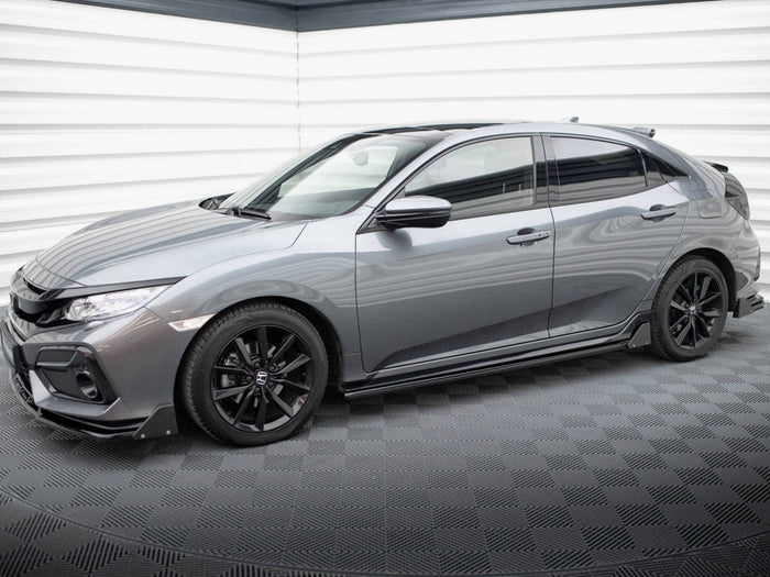 Maxton Design - SIDE SKIRTS DIFFUSERS + FLAPS HONDA CIVIC SPORT MK 10