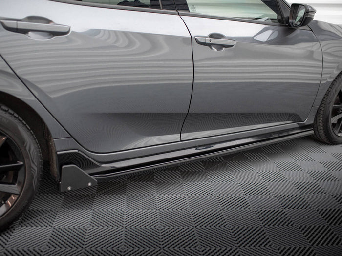 Maxton Design - SIDE SKIRTS DIFFUSERS + FLAPS HONDA CIVIC SPORT MK 10