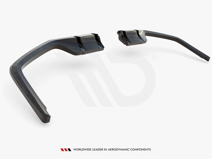 Honda Civic Sport Mk10 Facelift Rear Splitter V.1 (Vertical Bars) - Maxton Design