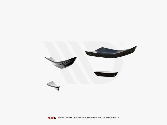 Maxton Design - FRONT BUMPER WINGS (CANARDS) HONDA CIVIC TYPE-R MK 11