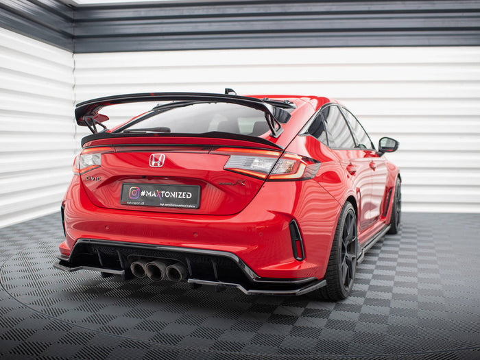 Honda Civic Type-R Mk 11 Central Rear Splitter (Vertical Bars) V.1 - Maxton Design