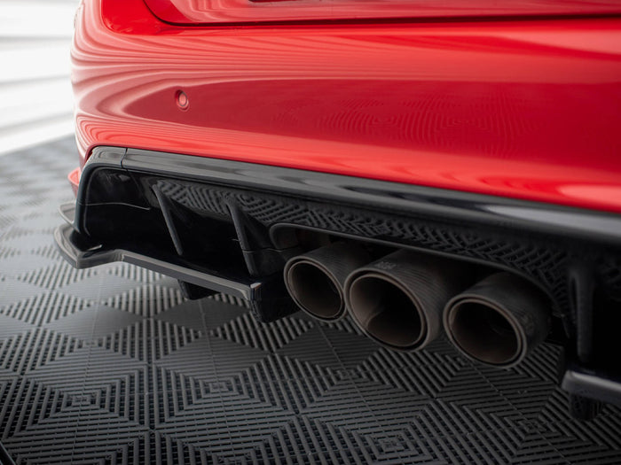 Honda Civic Type-R Mk 11 Central Rear Splitter (Vertical Bars) V.1 - Maxton Design