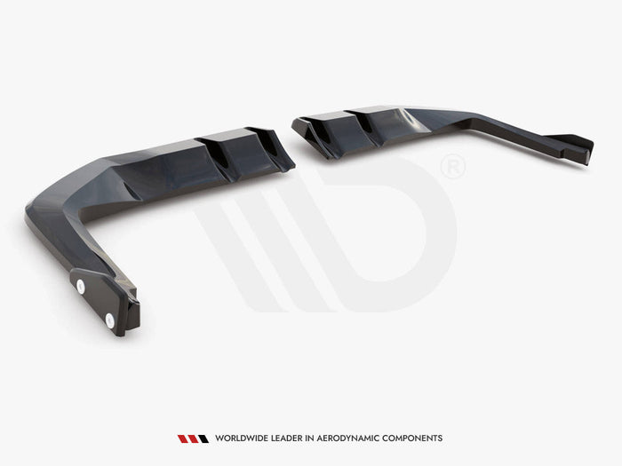 Maxton Design - CENTRAL REAR SPLITTER (VERTICAL BARS) V.1 + FLAPS HONDA CIVIC TYPE-R MK 11