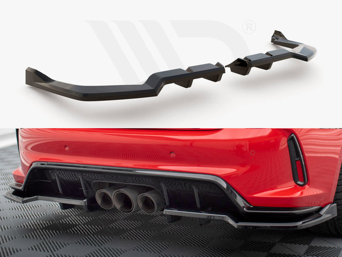 Honda Civic Type-R Mk 11 Central Rear Splitter (Vertical Bars) V.2 - Maxton Design