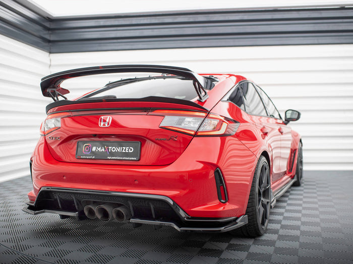 Honda Civic Type-R Mk 11 Central Rear Splitter (Vertical Bars) V.2 - Maxton Design