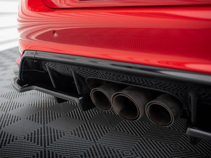Honda Civic Type-R Mk 11 Central Rear Splitter (Vertical Bars) V.2 - Maxton Design