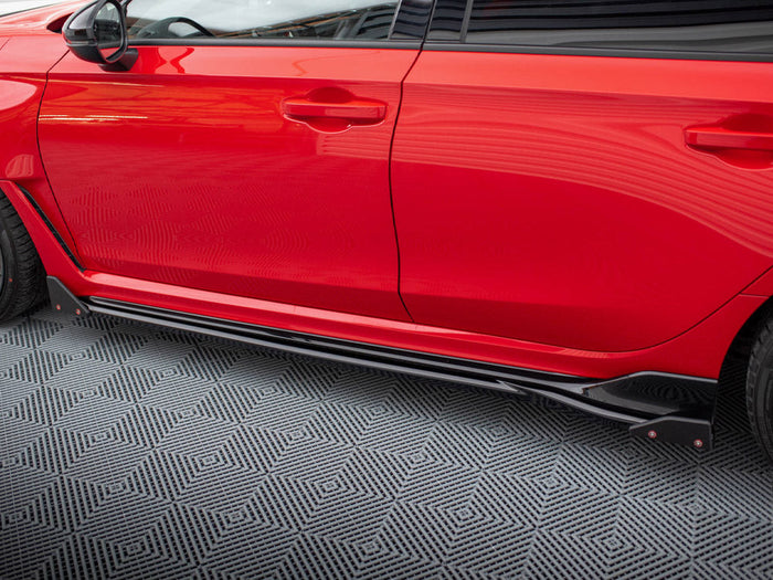 Maxton Design - SIDE SKIRTS DIFFUSERS V.1 + FLAPS HONDA CIVIC TYPE-R MK 11