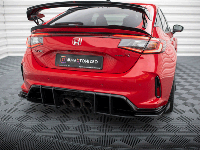 Maxton Design - STREET PRO REAR DIFFUSER + FLAPS HONDA CIVIC TYPE-R MK 11