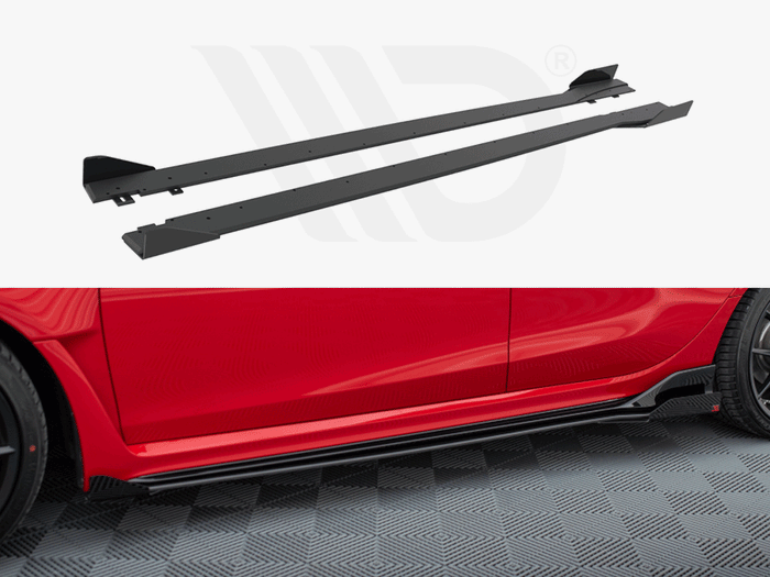 Maxton Design - STREET PRO SIDE SKIRTS DIFFUSERS + FLAPS HONDA CIVIC TYPE-R MK 11