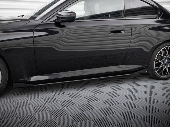 Maxton Design - STREET PRO SIDE SKIRTS DIFFUSERS + FLAPS BMW 2 COUPE G42
