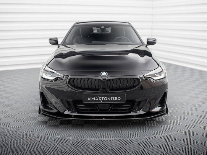 Maxton Design - STREET PRO FRONT SPLITTER + FLAPS BMW 2 COUPE G42