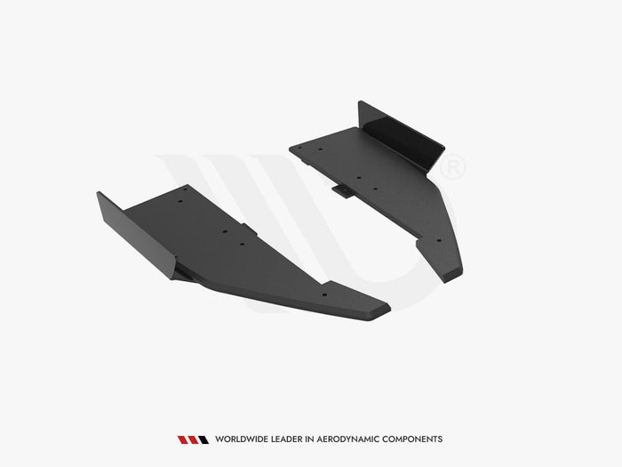 Maxton Design - STREET PRO REAR SIDE SPLITTERS + FLAPS MERCEDES-AMG C63 SEDAN / ESTATE W205 FACELIFT
