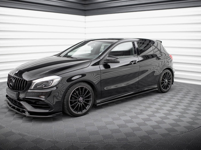 Side Skirts Diffusers Mercedes-Benz A AMG-Line W176 Facelift - Maxton Design