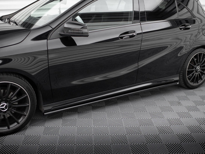 Side Skirts Diffusers Mercedes-Benz A AMG-Line W176 Facelift - Maxton Design
