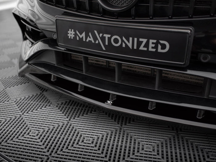 Front Splitter V.2 Mercedes-Benz A AMG-Line W176 Facelift - Maxton Design