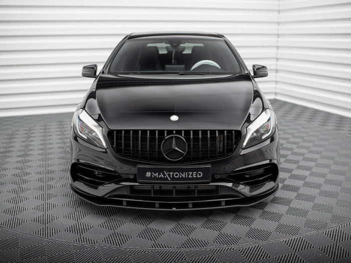 Maxton Design - STREET PRO FRONT SPLITTER MERCEDES-BENZ A AMG-LINE W176 FACELIFT