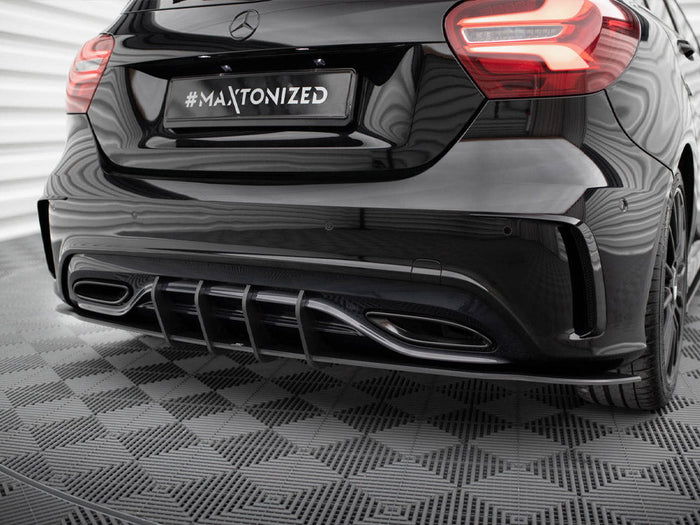 Maxton Design - STREET PRO REAR DIFFUSER MERCEDES-BENZ A AMG-LINE W176 FACELIFT