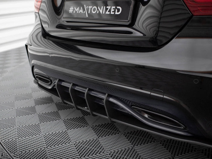 Maxton Design - STREET PRO REAR DIFFUSER MERCEDES-BENZ A AMG-LINE W176 FACELIFT