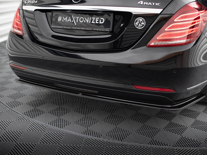 Central Rear Splitter V.2 Mercedes-Benz S W222 - Maxton Design
