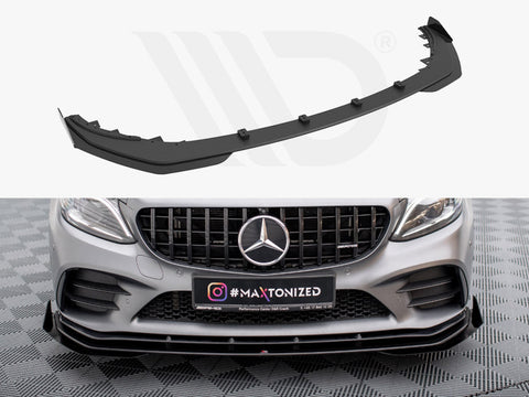 Maxton Design - STREET PRO FRONT SPLITTER + FLAPS MERCEDES-AMG C43 COUPE C205 FACELIFT