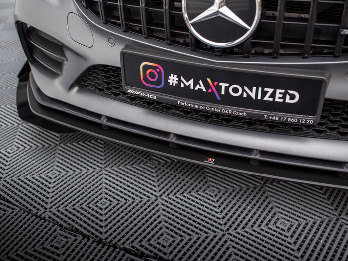 Maxton Design - STREET PRO FRONT SPLITTER + FLAPS MERCEDES-AMG C43 COUPE C205 FACELIFT