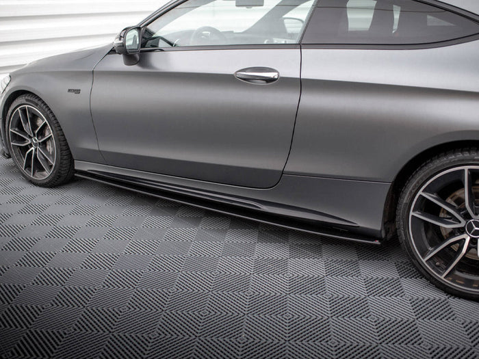 Maxton Design - STREET PRO SIDE SKIRTS DIFFUSERS MERCEDES-AMG C43 COUPE C205 FACELIFT
