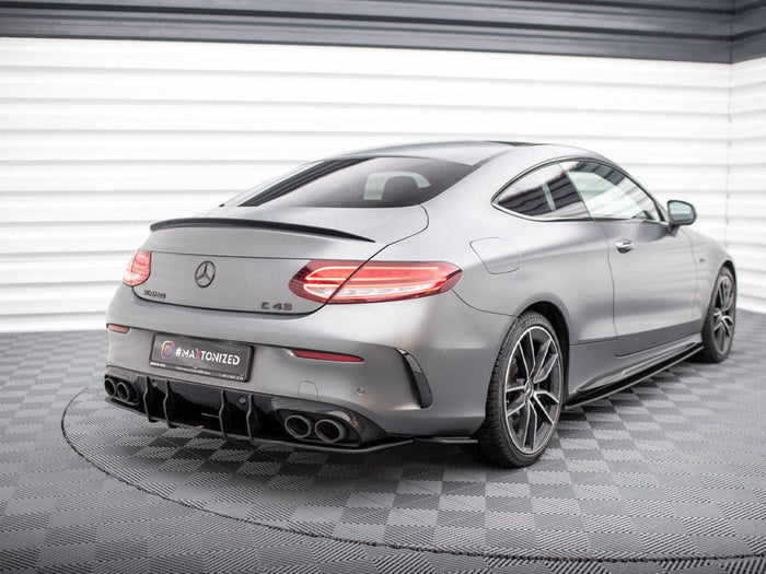 Maxton Design - STREET PRO REAR SIDE SPLITTERS MERCEDES-AMG C43 COUPE C205 FACELIFT