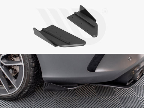 Maxton Design - STREET PRO REAR SIDE SPLITTERS + FLAPS MERCEDES-AMG C43 COUPE C205 FACELIFT