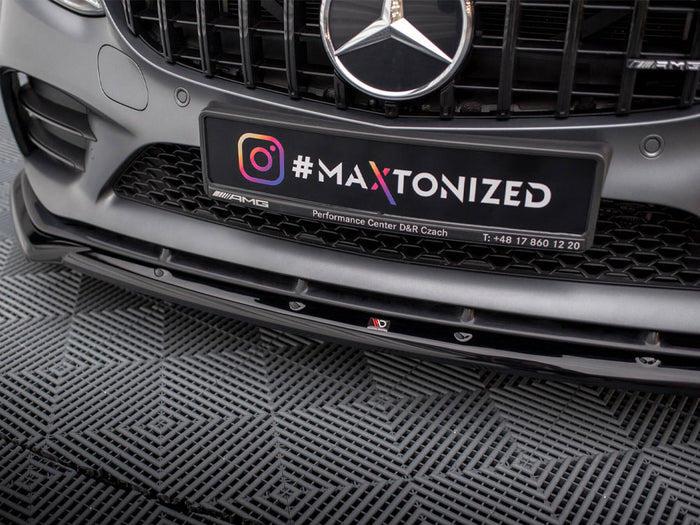 Mercedes-AMG C43 Coupe / Sedan / Estate C205 / W205 / S205 Facelift Front Splitter V.2 - Maxton Design