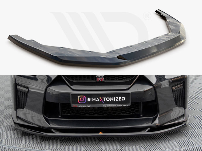 Nissan GTR R35 2nd Facelift Front Splitter V.1 - Maxton Design