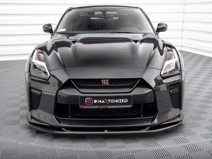 Nissan GTR R35 2nd Facelift Front Splitter V.1 - Maxton Design