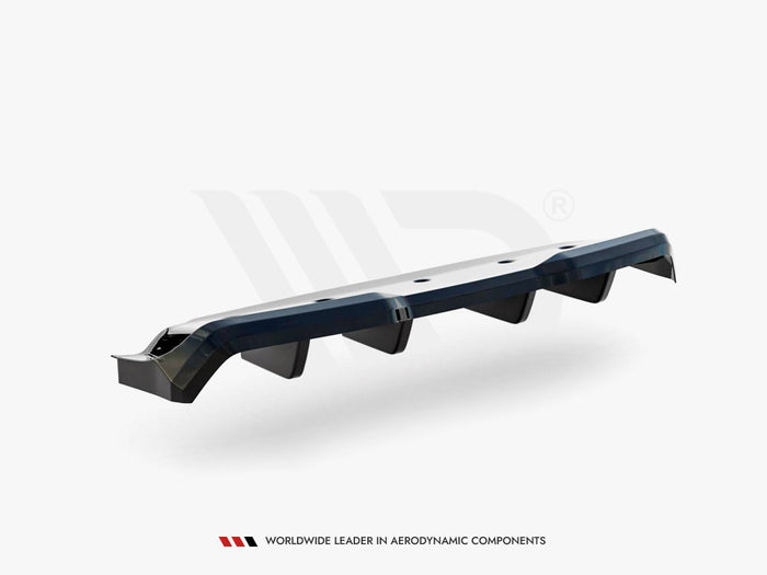 Nissan GTR R35 Facelift Central Rear Splitter (Vertical Bars) - Maxton Design