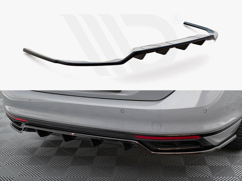Volkswagen Passat R-Line B8 Facelift Rear Splitter (Vertical Bars) - Maxton Design
