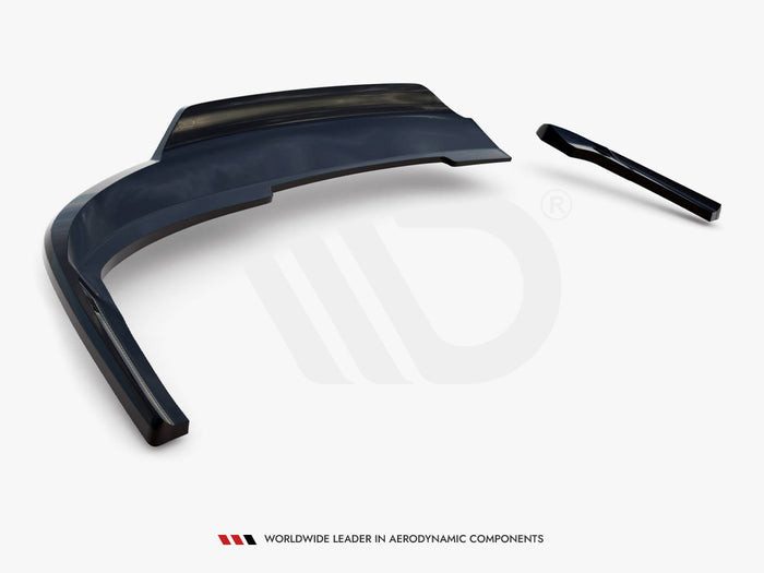 Audi A4 Competition B8 Facelift Central Rear Splitter (Vertical Bars) - Maxton Design