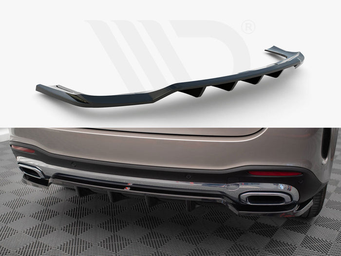 Rear Splitter (Vertical Bars) Mercedes-Benz GLE SUV AMG-Line W167 / W167 Facelift - Maxton Design
