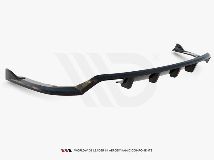 Maxton Design - Central Rear Splitter (Vertical Bars) BMW 4 Coupe / Gran Coupe / Cabrio M-Pack F32 / F36 / F33