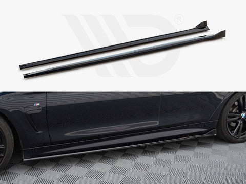 BMW 4 Coupe / Gran Coupe / Cabrio M-Pack F32 / F36 / F33 Side Skirts Diffusers V.3 - Maxton Design