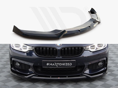 BMW 4 Coupe / Gran Coupe / Cabrio M-Pack F32 / F36 / F33 Front Splitter V.5 - Maxton Design